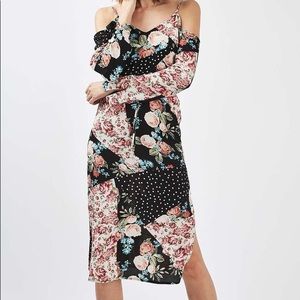 NWT Topshop Mix Prints Midi Dress